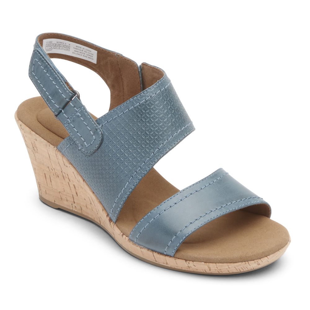 Rockport Sandaler Dam Blå - Briah Asymmetrical 2-Piece - PGESW8259